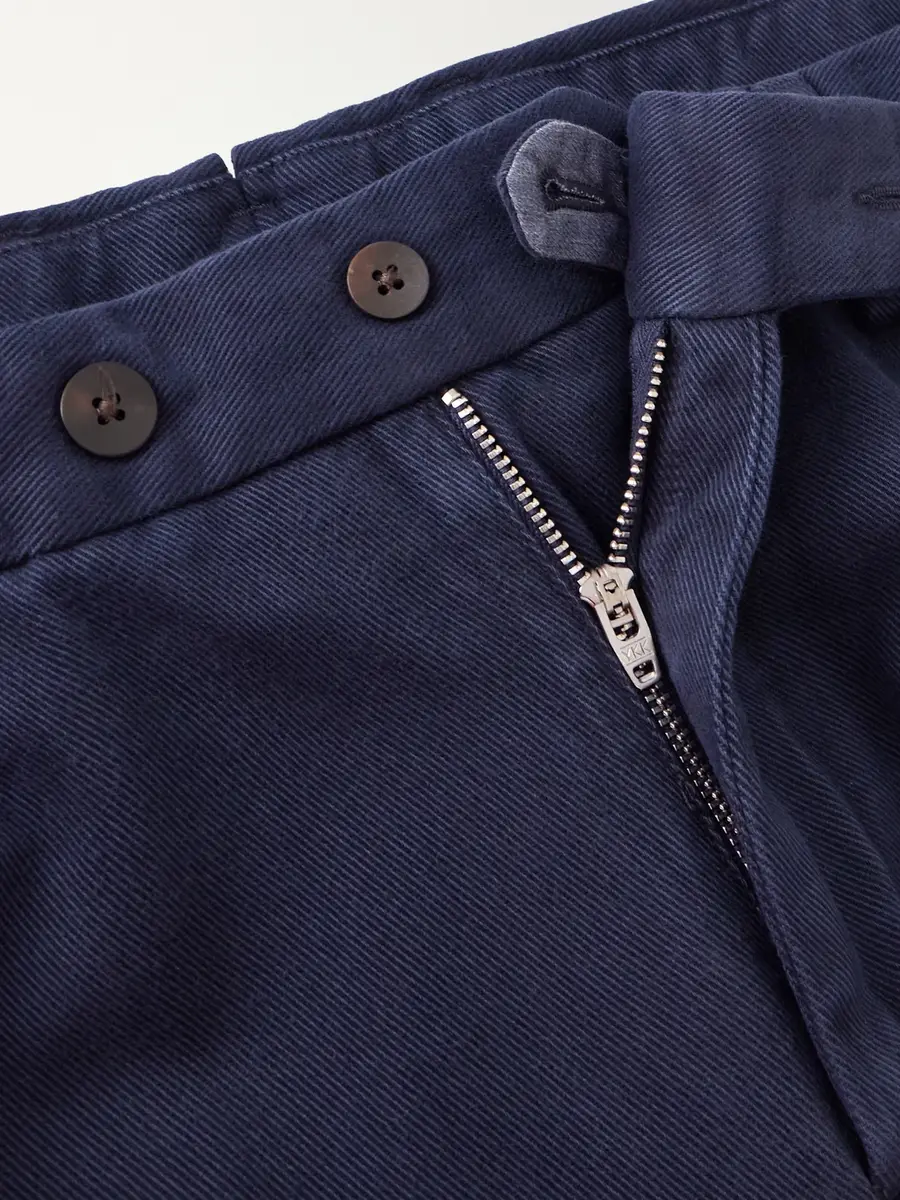 Thom Sweeney Straight-Leg Cotton-Twill Trousers - Men | Thumbnail 6