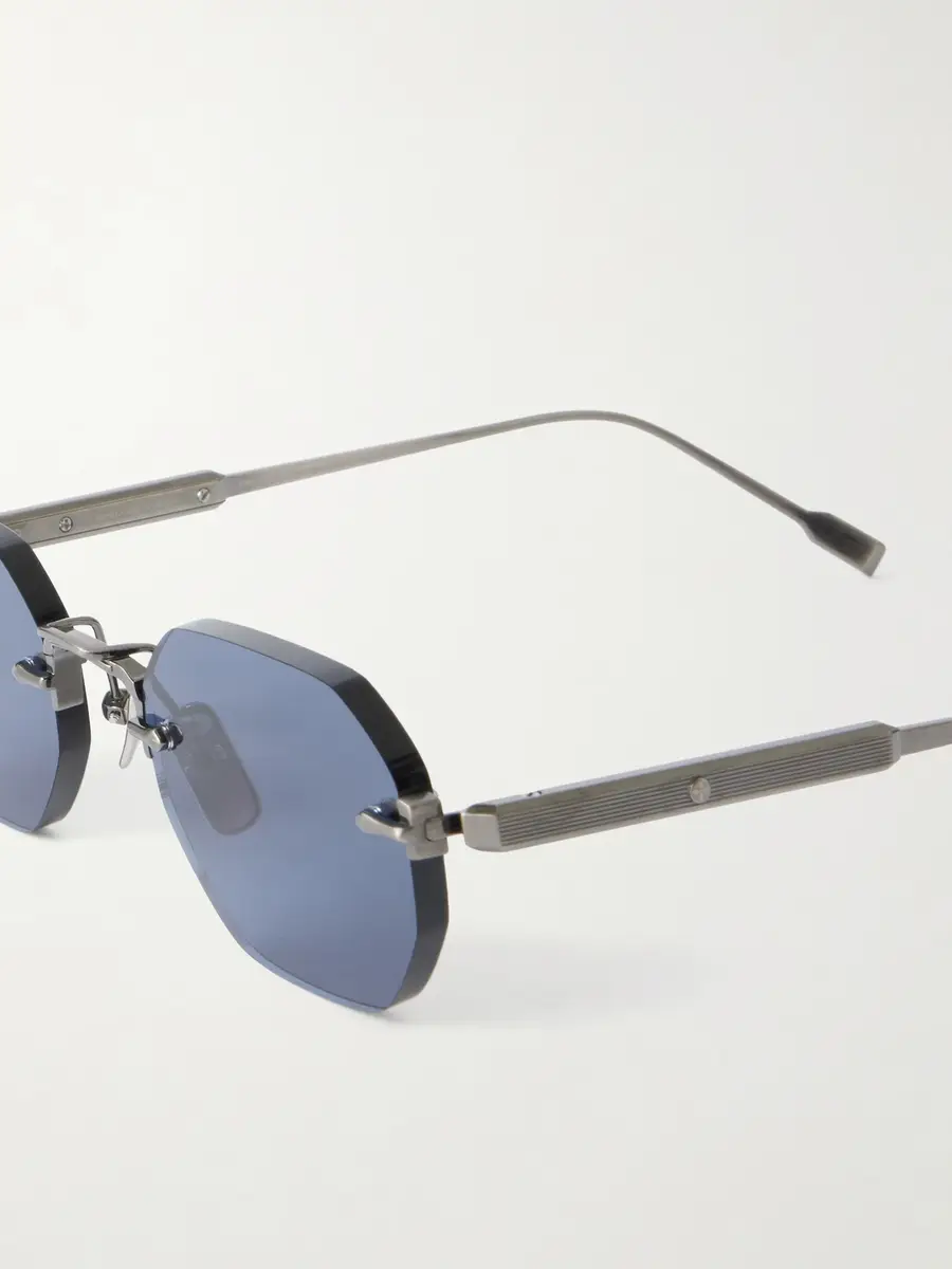 Sato Terebellum II Round-Frame Silver-Tone Titanium Sunglasses - Men | Thumbnail 3 Sato Terebellum II Round-Frame Silver-Tone Titanium Sunglasses - Men | Thumbnail 3
