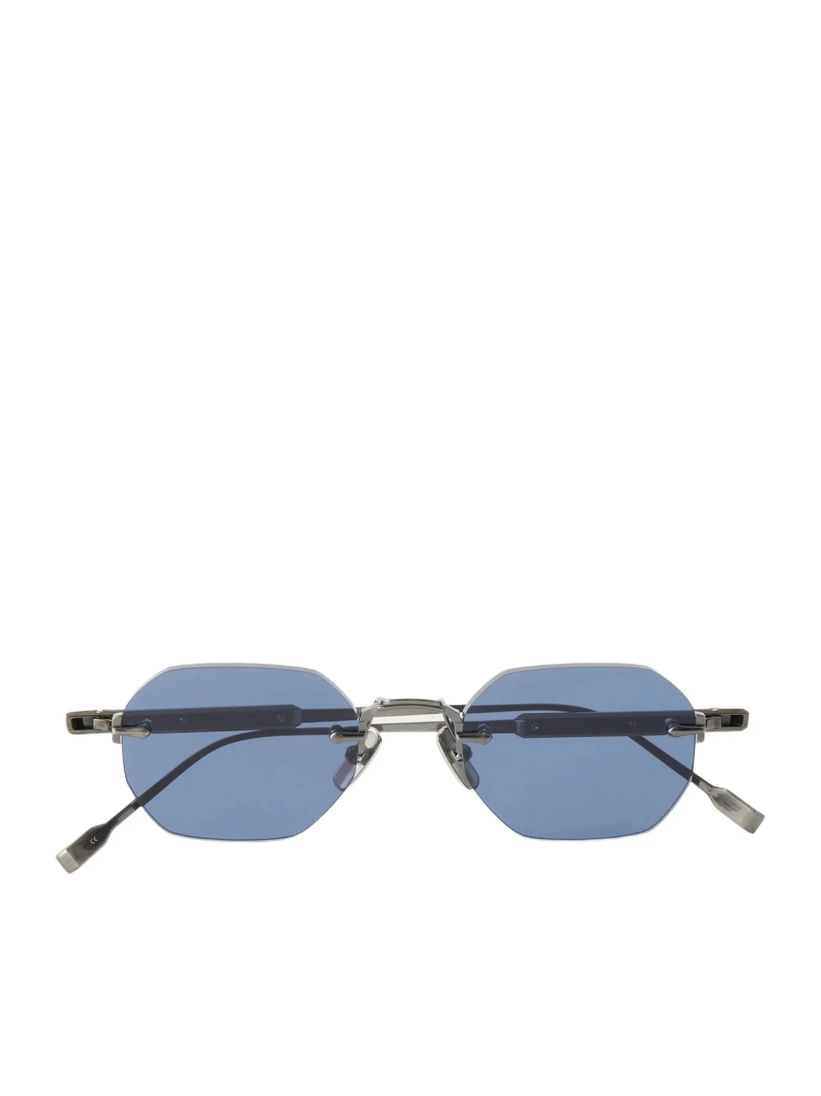Sato Terebellum II Round-Frame Silver-Tone Titanium Sunglasses - Men