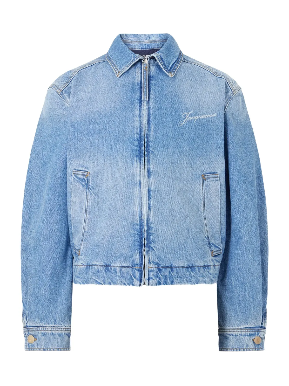 Logo-Print Denim Jacket - Men