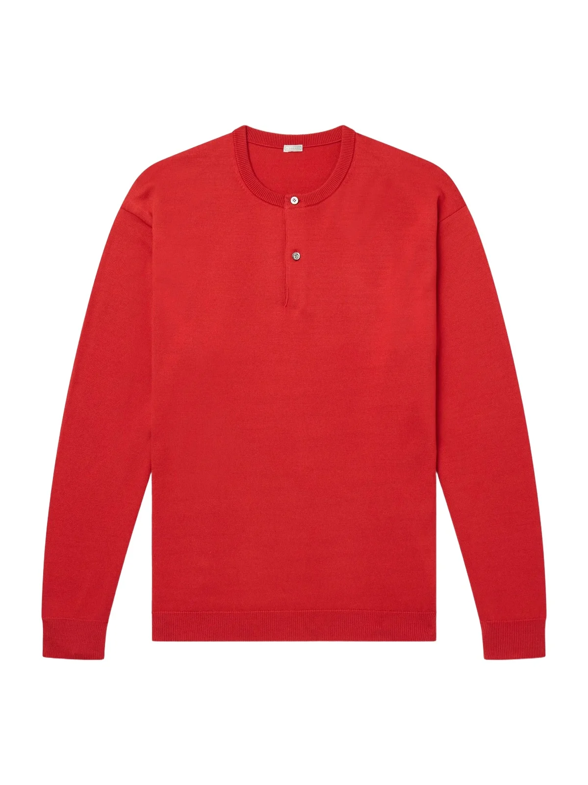 Wool Henley Sweater - Men Wool Henley Sweater - Men