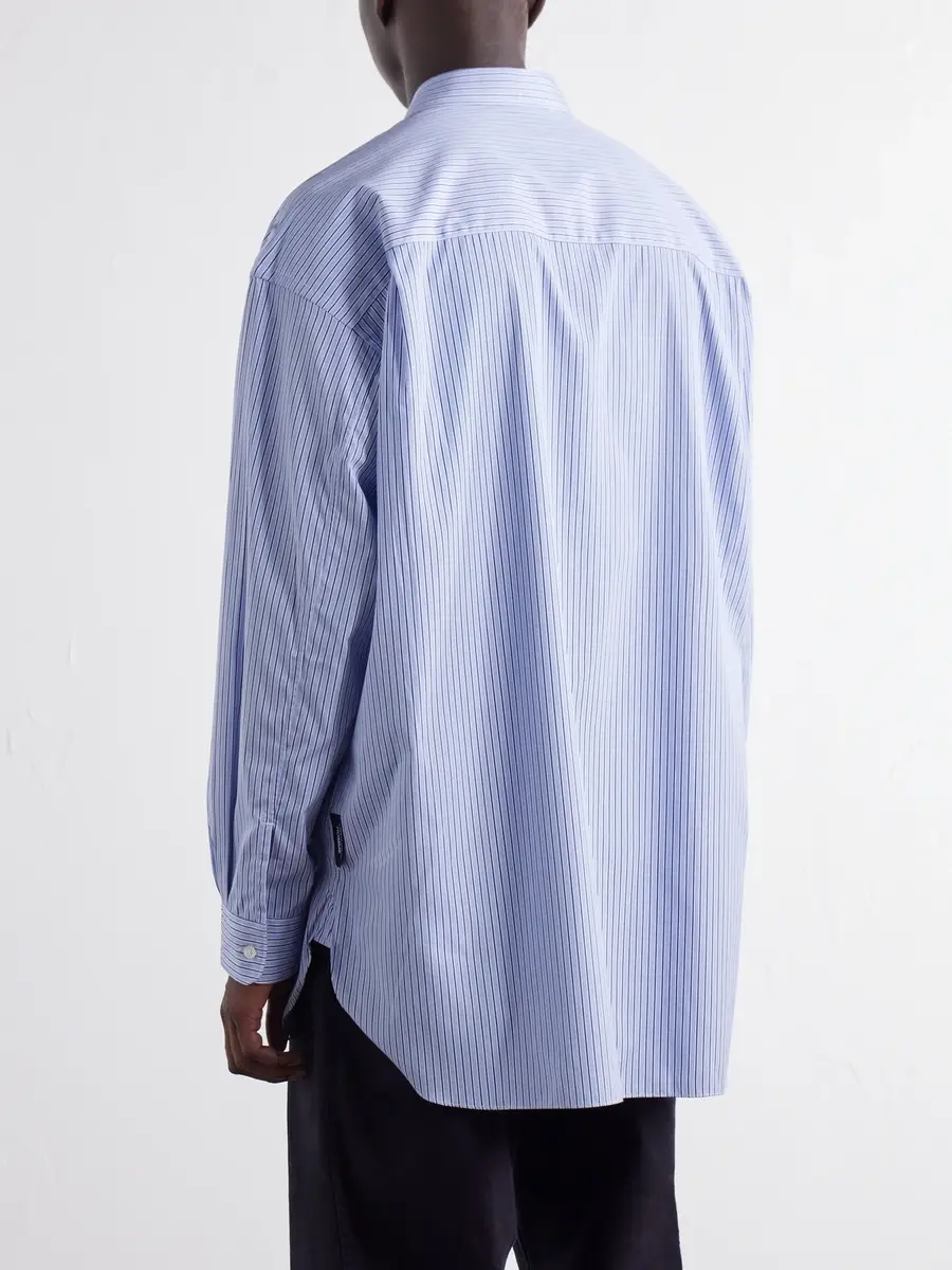 COMME des GARCONS HOMME Striped Cotton-Poplin Shirt - Men | Thumbnail 4