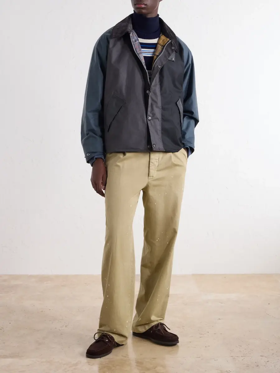 Barbour Bedale Corduroy-Trimmed Waxed-Cotton Jacket - Men | Thumbnail 2 Barbour Bedale Corduroy-Trimmed Waxed-Cotton Jacket - Men | Thumbnail 2