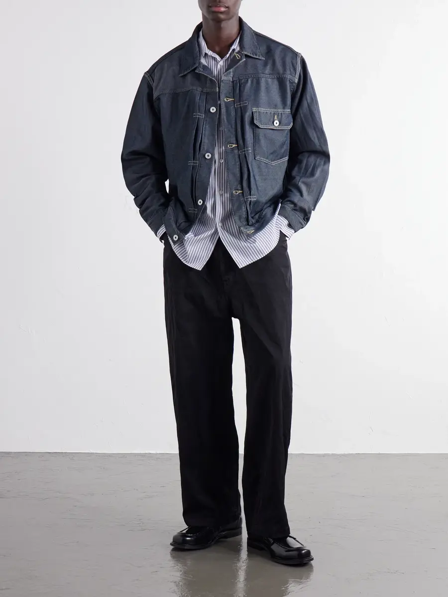 COMME des GARCONS HOMME Wide-Leg Twill Trousers - Men | Thumbnail 2 COMME des GARCONS HOMME Wide-Leg Twill Trousers - Men | Thumbnail 2