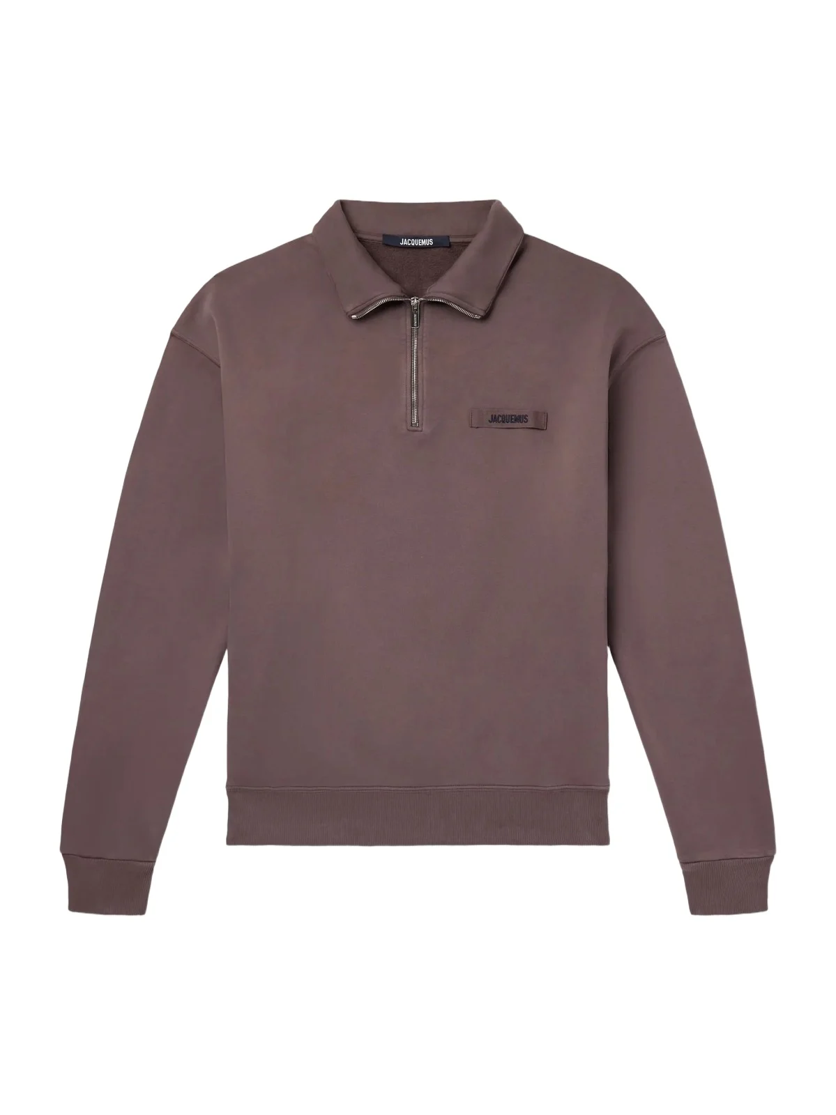 Logo-Appliquéd Cotton-Jersey Half-Zip Sweatshirt - Men Logo-Appliquéd Cotton-Jersey Half-Zip Sweatshirt - Men