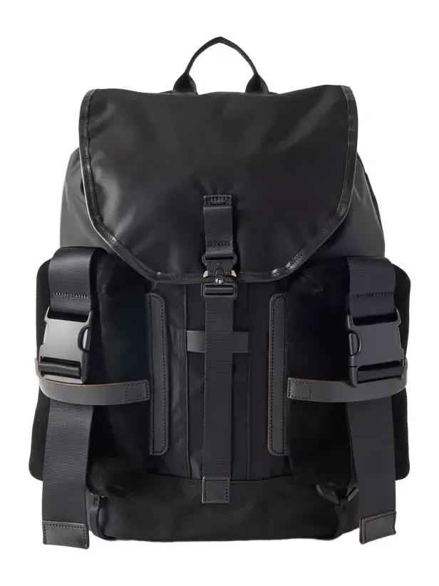 Master-Piece Leather and Suede-Trimmed CORDURA® Backpack - Men