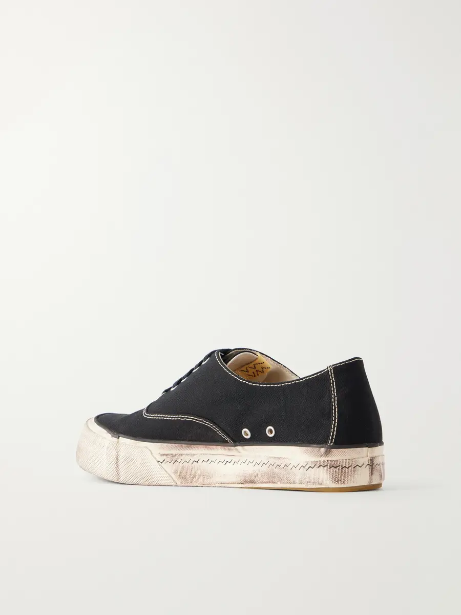 Visvim Logan Distressed Canvas Sneakers - Men | Thumbnail 4 Visvim Logan Distressed Canvas Sneakers - Men | Thumbnail 4