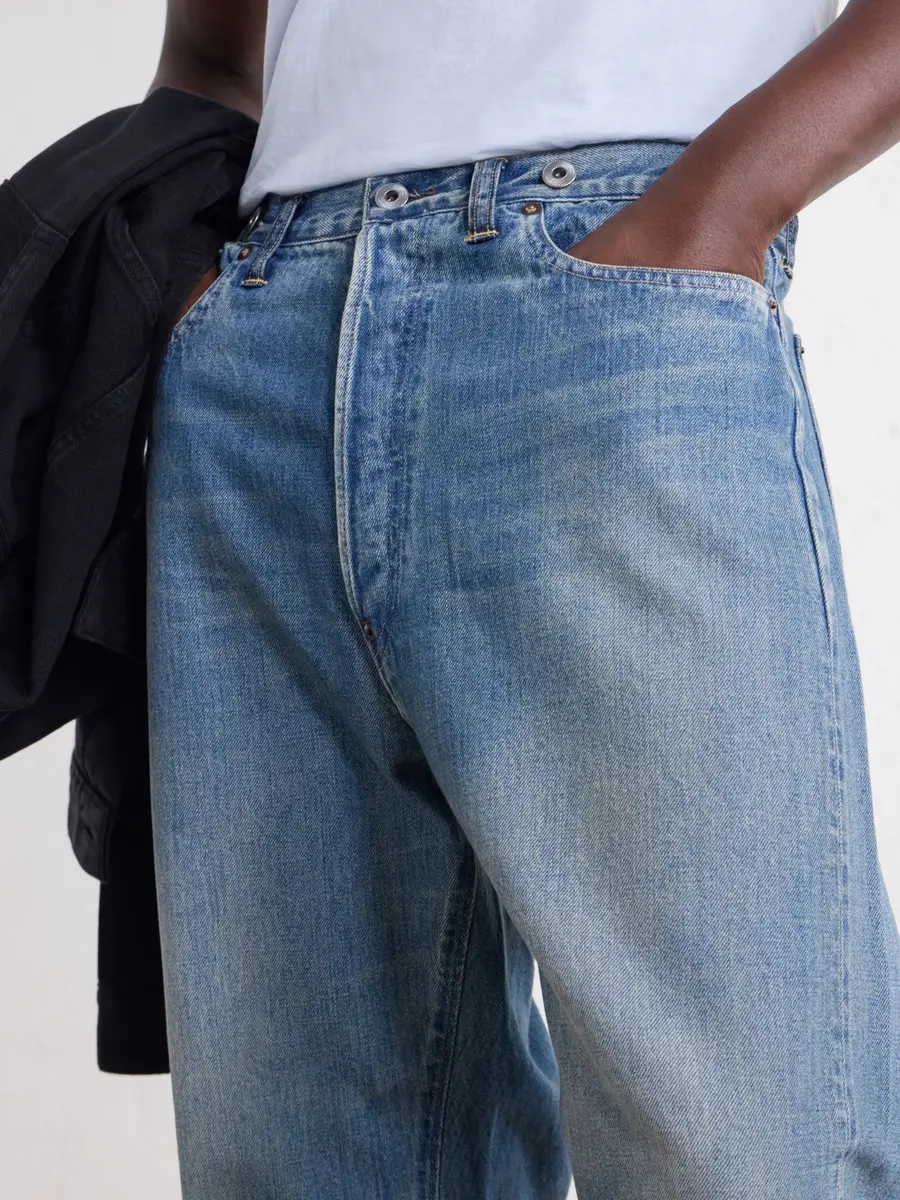 A.PRESSE Tapered Distressed Jeans - Men | Thumbnail 5 A.PRESSE Tapered Distressed Jeans - Men | Thumbnail 5