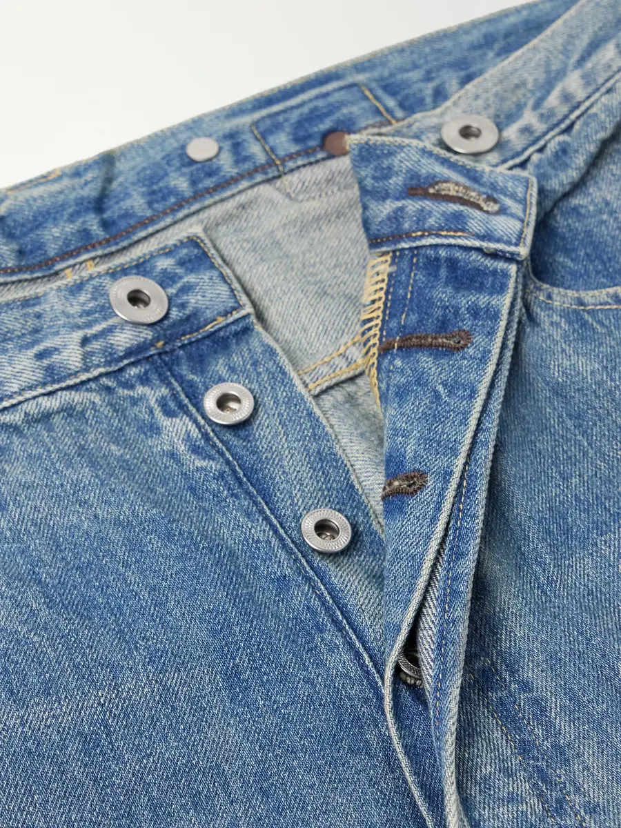 A.PRESSE Tapered Distressed Jeans - Men | Thumbnail 6 A.PRESSE Tapered Distressed Jeans - Men | Thumbnail 6