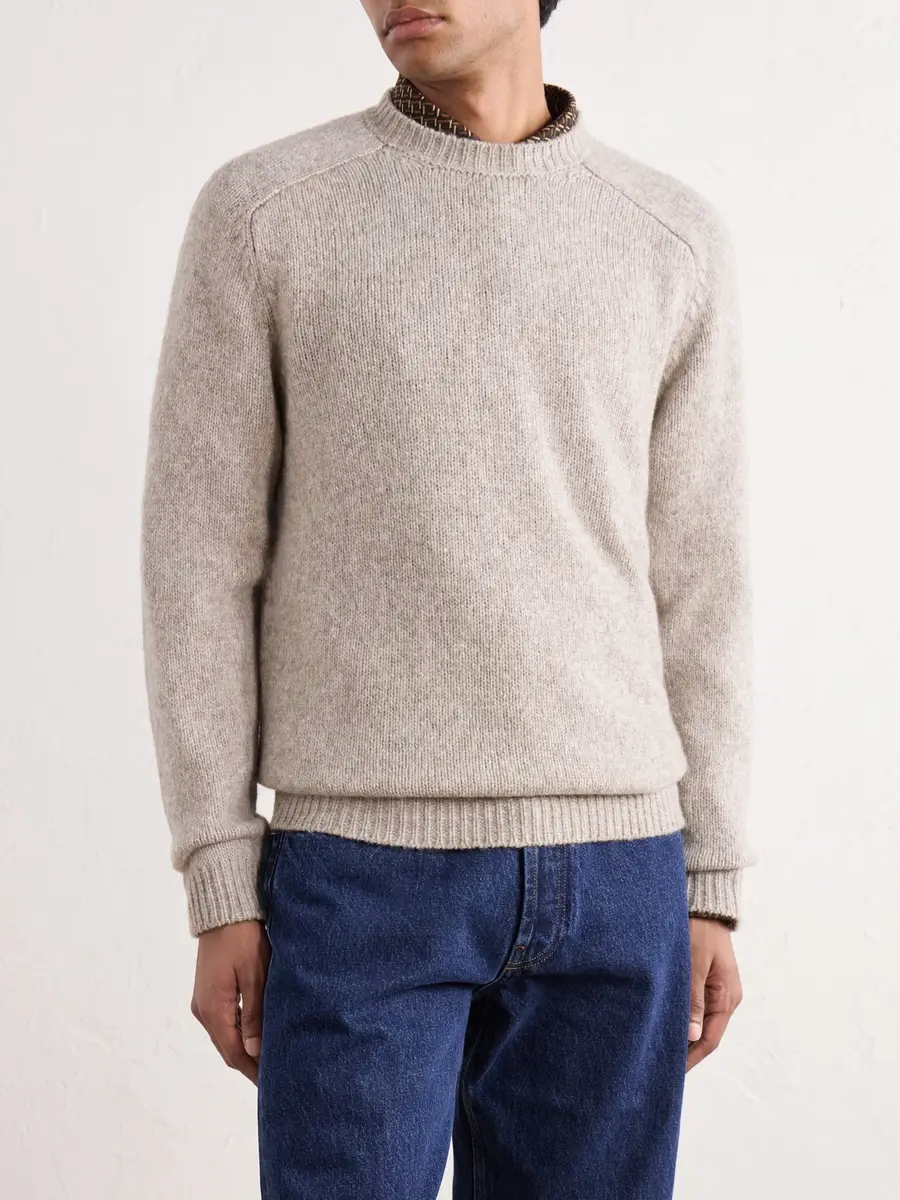 Thom Sweeney Wool-Blend Sweater - Men | Thumbnail 3