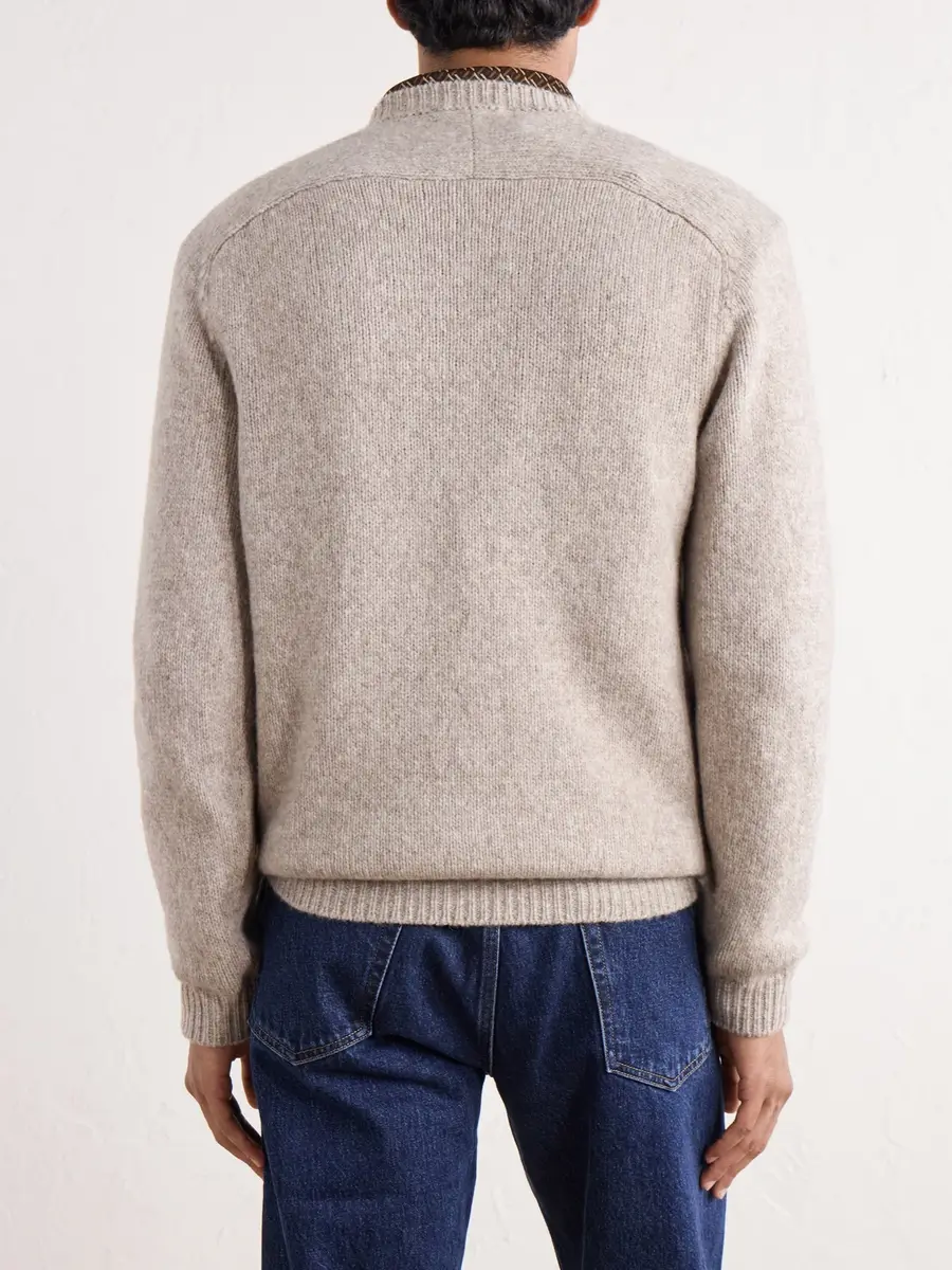 Thom Sweeney Wool-Blend Sweater - Men | Thumbnail 4