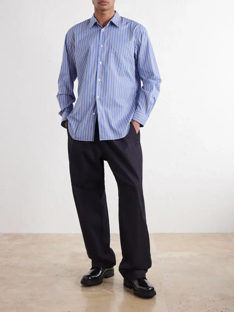Comme des Garçons SHIRT Striped Cotton-Poplin Shirt - Men | Thumbnail 2 Comme des Garçons SHIRT Striped Cotton-Poplin Shirt - Men | Thumbnail 2