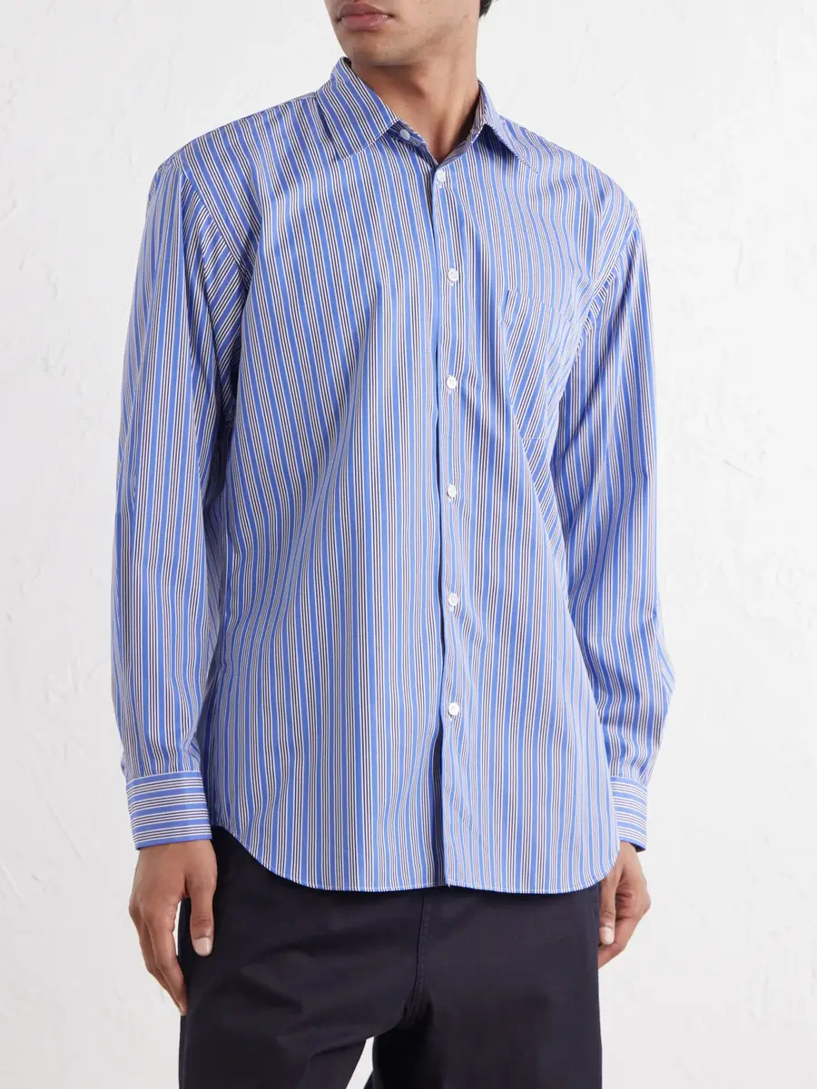 Comme des Garçons SHIRT Striped Cotton-Poplin Shirt - Men | Thumbnail 3 Comme des Garçons SHIRT Striped Cotton-Poplin Shirt - Men | Thumbnail 3