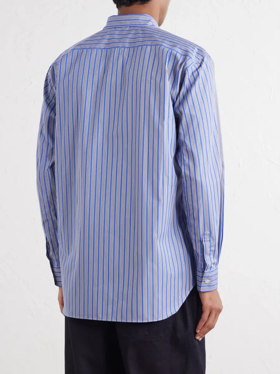 Comme des Garçons SHIRT Striped Cotton-Poplin Shirt - Men | Thumbnail 4 Comme des Garçons SHIRT Striped Cotton-Poplin Shirt - Men | Thumbnail 4