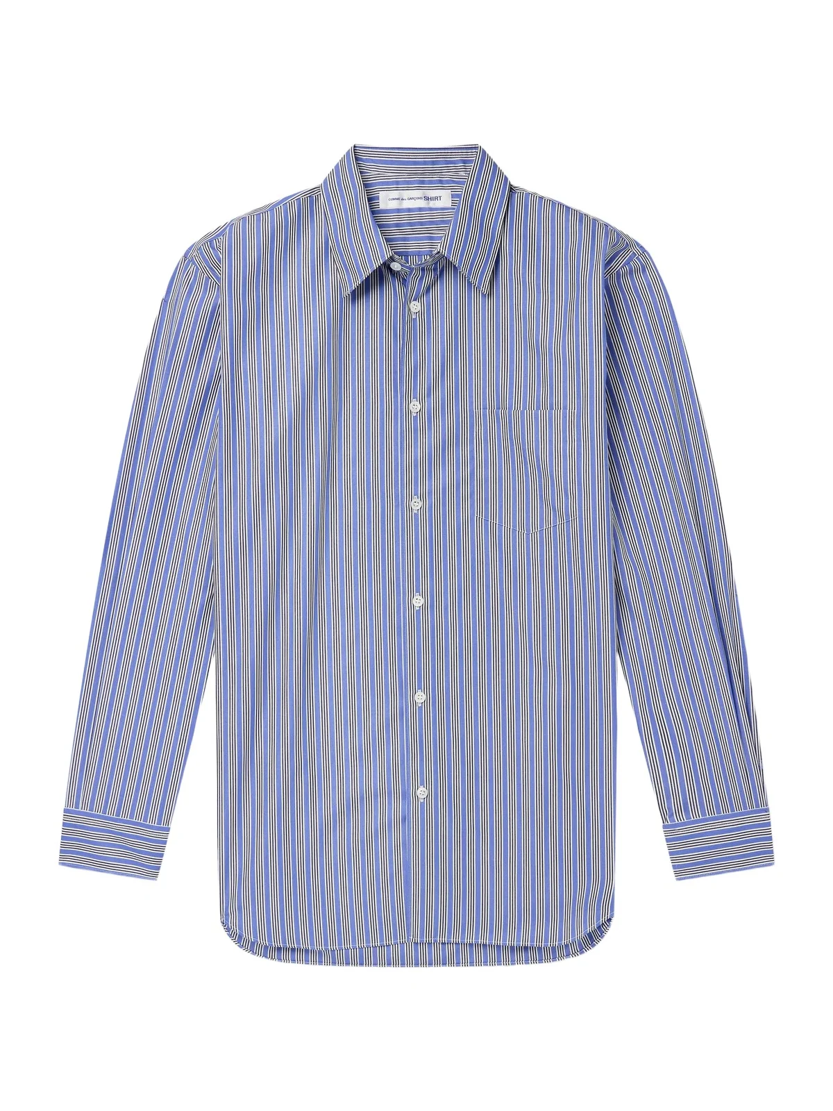 Striped Cotton-Poplin Shirt - Men Striped Cotton-Poplin Shirt - Men