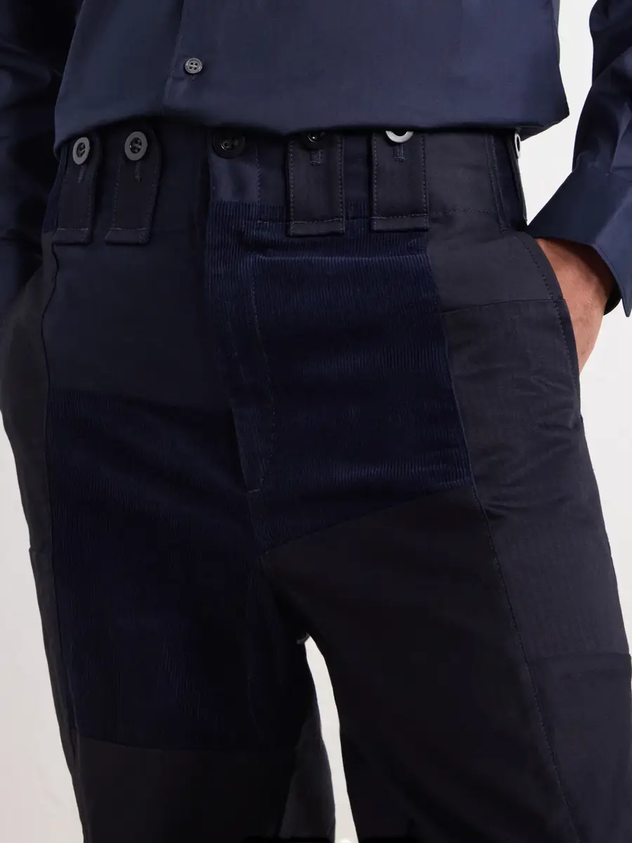 Junya Watanabe Patchwork Straight-Leg Panelled Cotton-Twill Trousers - Men | Thumbnail 5 Junya Watanabe Patchwork Straight-Leg Panelled Cotton-Twill Trousers - Men | Thumbnail 5