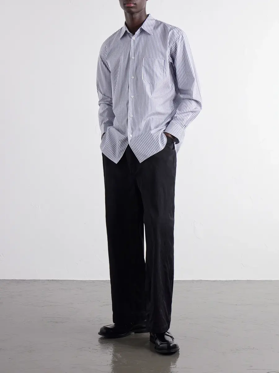 Comme des Garçons SHIRT Striped Cotton-Poplin Shirt - Men | Thumbnail 2 Comme des Garçons SHIRT Striped Cotton-Poplin Shirt - Men | Thumbnail 2