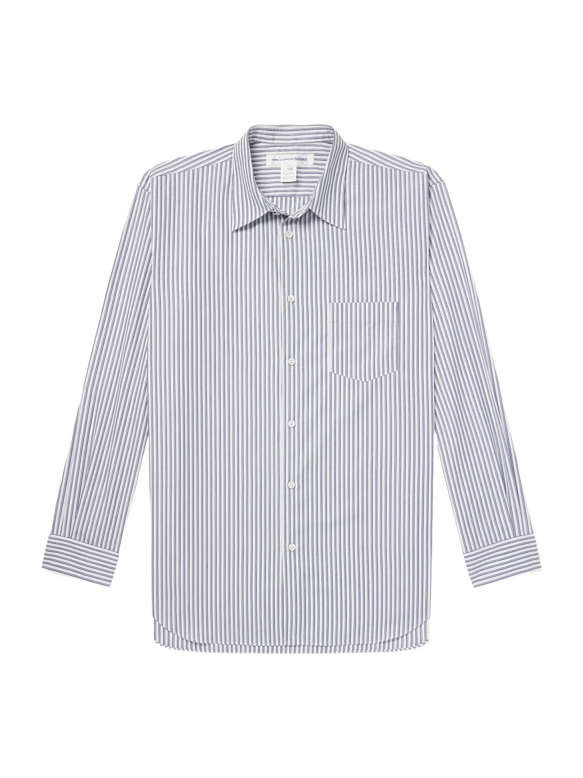 Striped Cotton-Poplin Shirt - Men Striped Cotton-Poplin Shirt - Men
