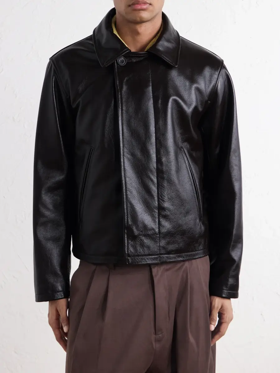 SAGE NATION Glossed-Leather Jacket - Men | Thumbnail 3 SAGE NATION Glossed-Leather Jacket - Men | Thumbnail 3