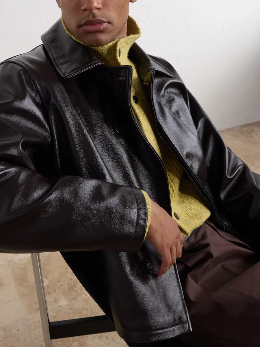 SAGE NATION Glossed-Leather Jacket - Men | Thumbnail 5 SAGE NATION Glossed-Leather Jacket - Men | Thumbnail 5