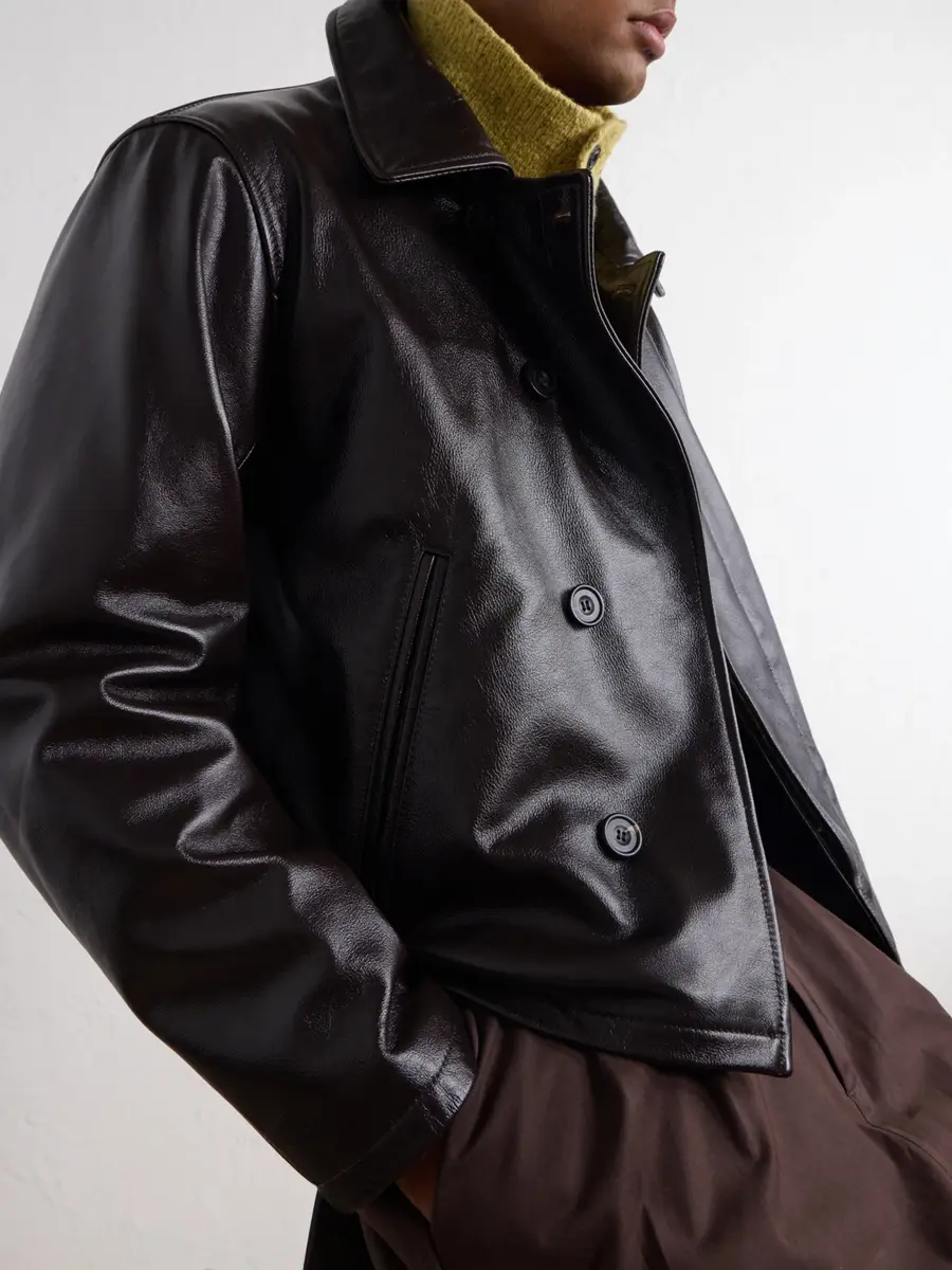 SAGE NATION Glossed-Leather Jacket - Men | Thumbnail 6 SAGE NATION Glossed-Leather Jacket - Men | Thumbnail 6