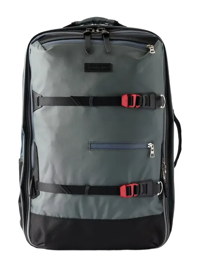 Master-Piece Potential 3Way Convertible Leather and Canvas-Trimmed CORDURA® MasterTeX Backpack - Men