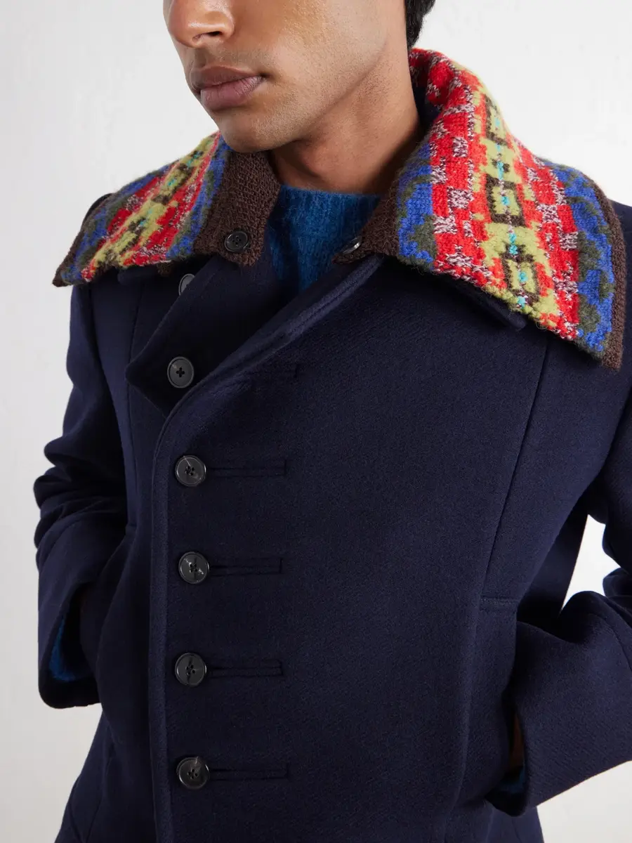 Dries Van Noten Double-Breasted Wool-Blend Twill Coat - Men | Thumbnail 5 Dries Van Noten Double-Breasted Wool-Blend Twill Coat - Men | Thumbnail 5