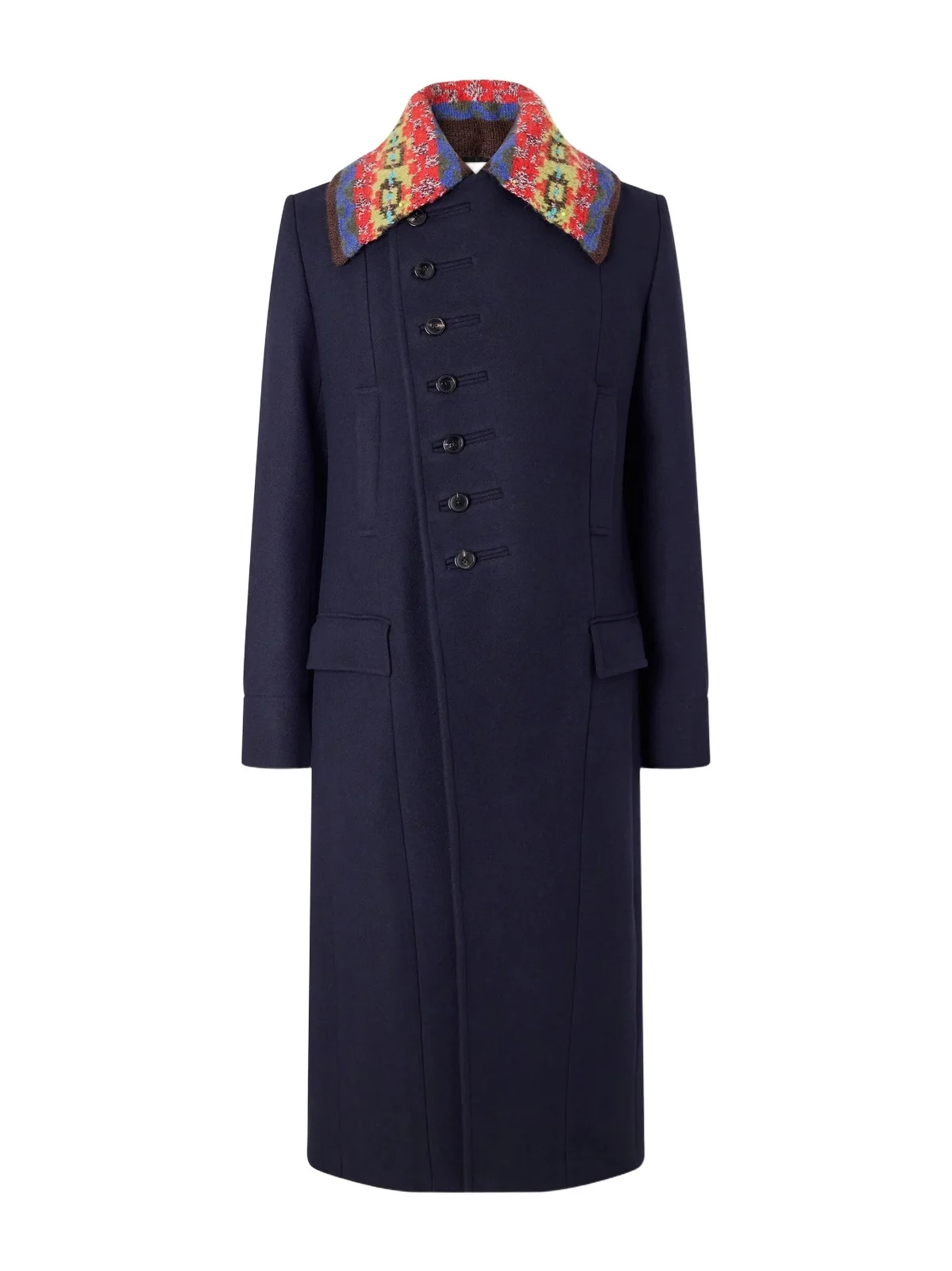 Double-Breasted Wool-Blend Twill Coat - Men
