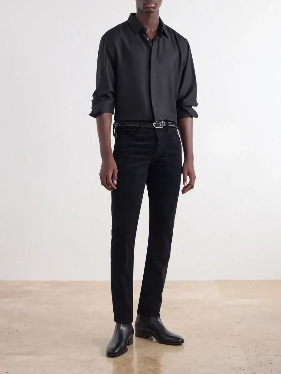 Tom Ford Slim-Fit Cotton-Blend Corduroy Trousers - Men | Thumbnail 2 Tom Ford Slim-Fit Cotton-Blend Corduroy Trousers - Men | Thumbnail 2