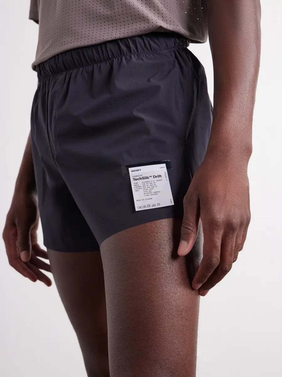 Satisfy Distance Straight-Leg Logo-Appliquéd 2.5" Justice™ Shorts - Men | Thumbnail 5 Satisfy Distance Straight-Leg Logo-Appliquéd 2.5" Justice™ Shorts - Men | Thumbnail 5