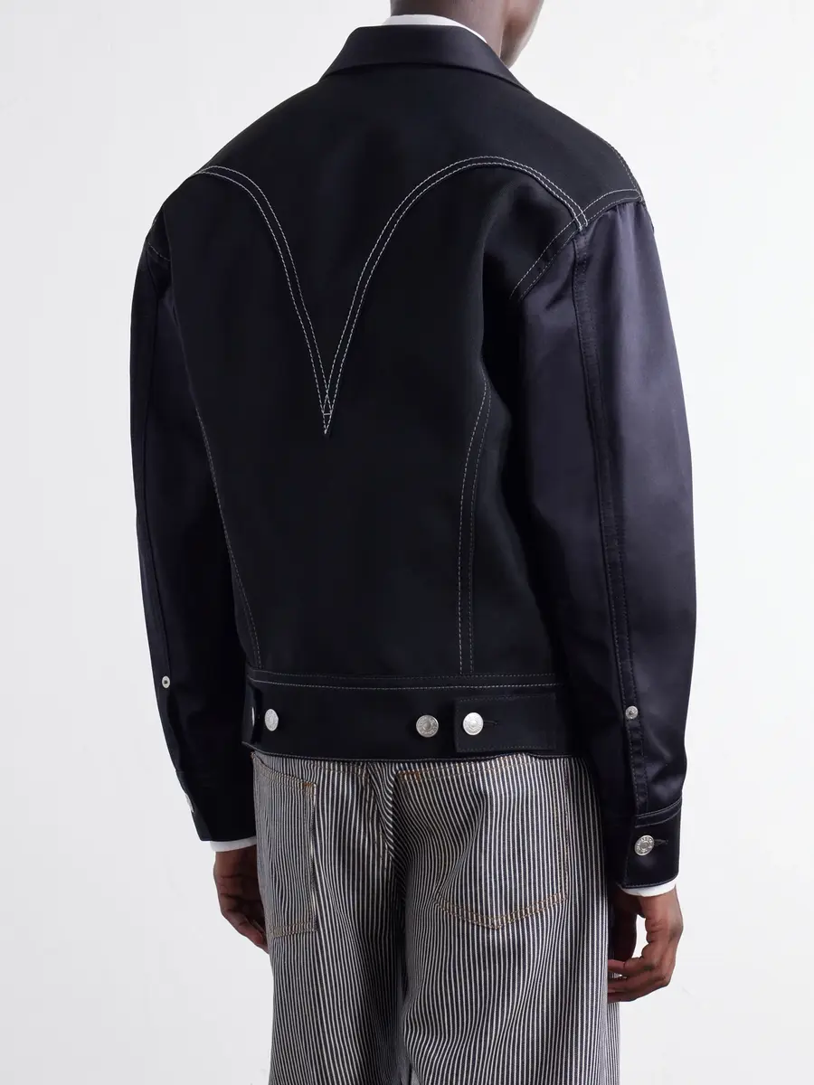 Junya Watanabe Levi's Satin-Trimmed Wool-Twill Jacket - Men | Thumbnail 4 Junya Watanabe Levi's Satin-Trimmed Wool-Twill Jacket - Men | Thumbnail 4