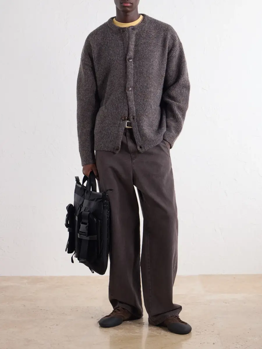 Master-Piece Helmet Suede and Leather-Trimmed Shell Messenger Bag - Men | Thumbnail 2 Master-Piece Helmet Suede and Leather-Trimmed Shell Messenger Bag - Men | Thumbnail 2