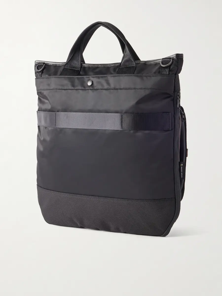 Master-Piece Helmet Suede and Leather-Trimmed Shell Messenger Bag - Men | Thumbnail 4 Master-Piece Helmet Suede and Leather-Trimmed Shell Messenger Bag - Men | Thumbnail 4
