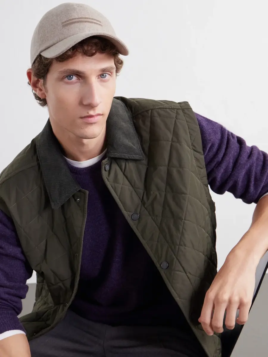 Zegna Oasi Logo-Embellished Cashmere Baseball Cap - Men | Thumbnail 2