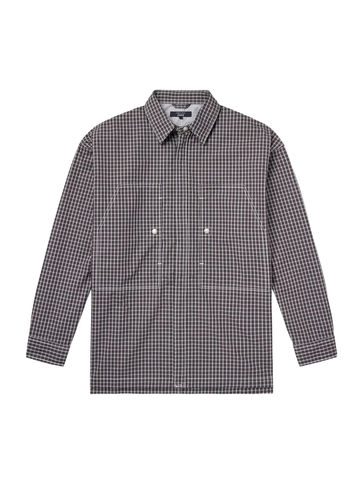 COMME des GARCONS HOMME Checked Cotton-Shell Overshirt - Men