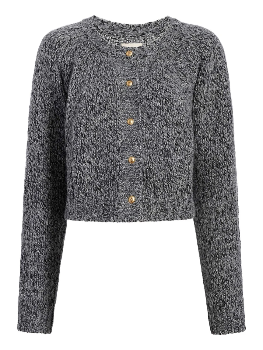 Niels Cardigan In Charcoal Niels Cardigan In Charcoal