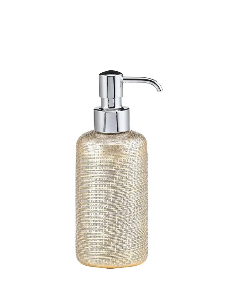 Labrazel Woven Metallic Pump Dispenser with Nickel Polished Top