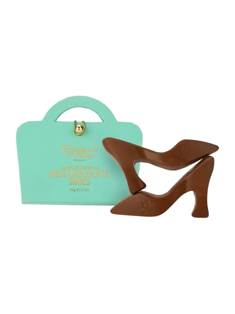 Charbonnel Et Walker Blue Handbag & Milk Chocolate Heels, 2.1 oz.