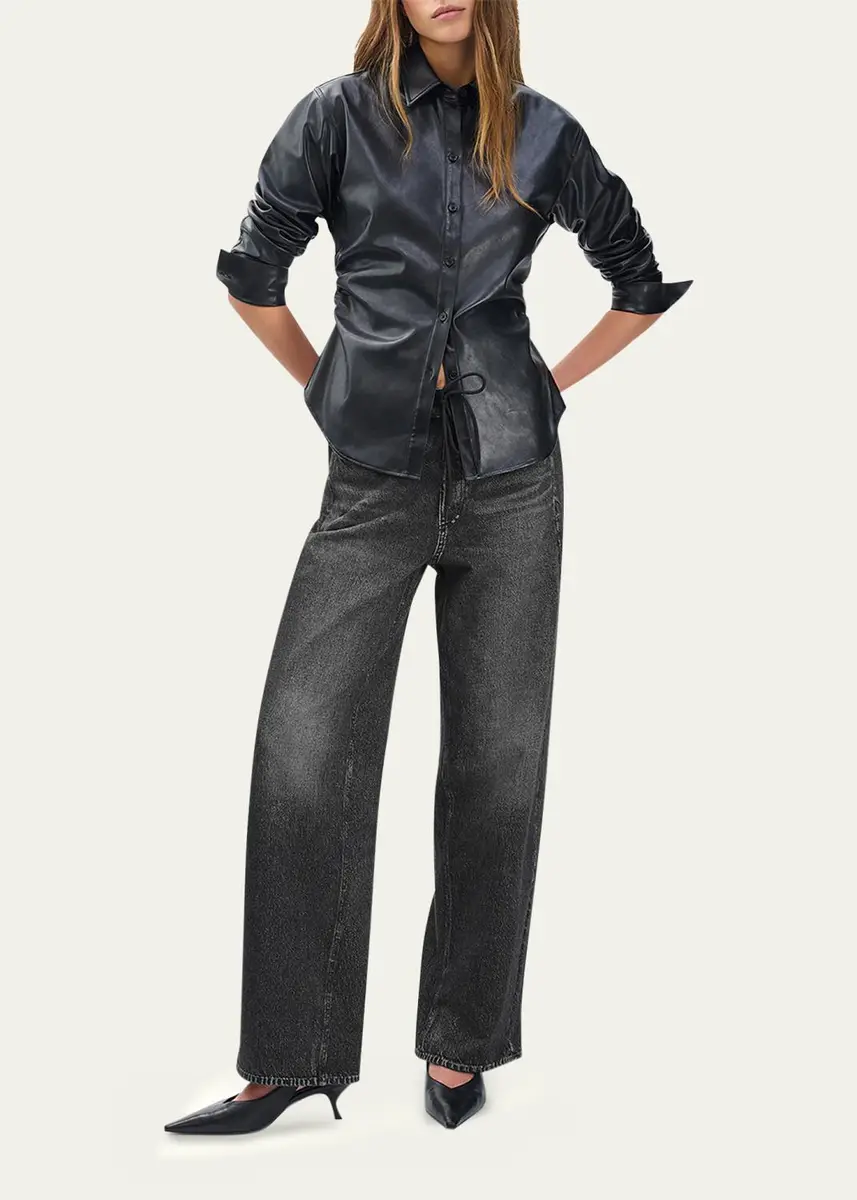 rag & bone rb Miramar Terry Drawstring Wide-Leg Jeans | Thumbnail 2 rag & bone rb Miramar Terry Drawstring Wide-Leg Jeans | Thumbnail 2
