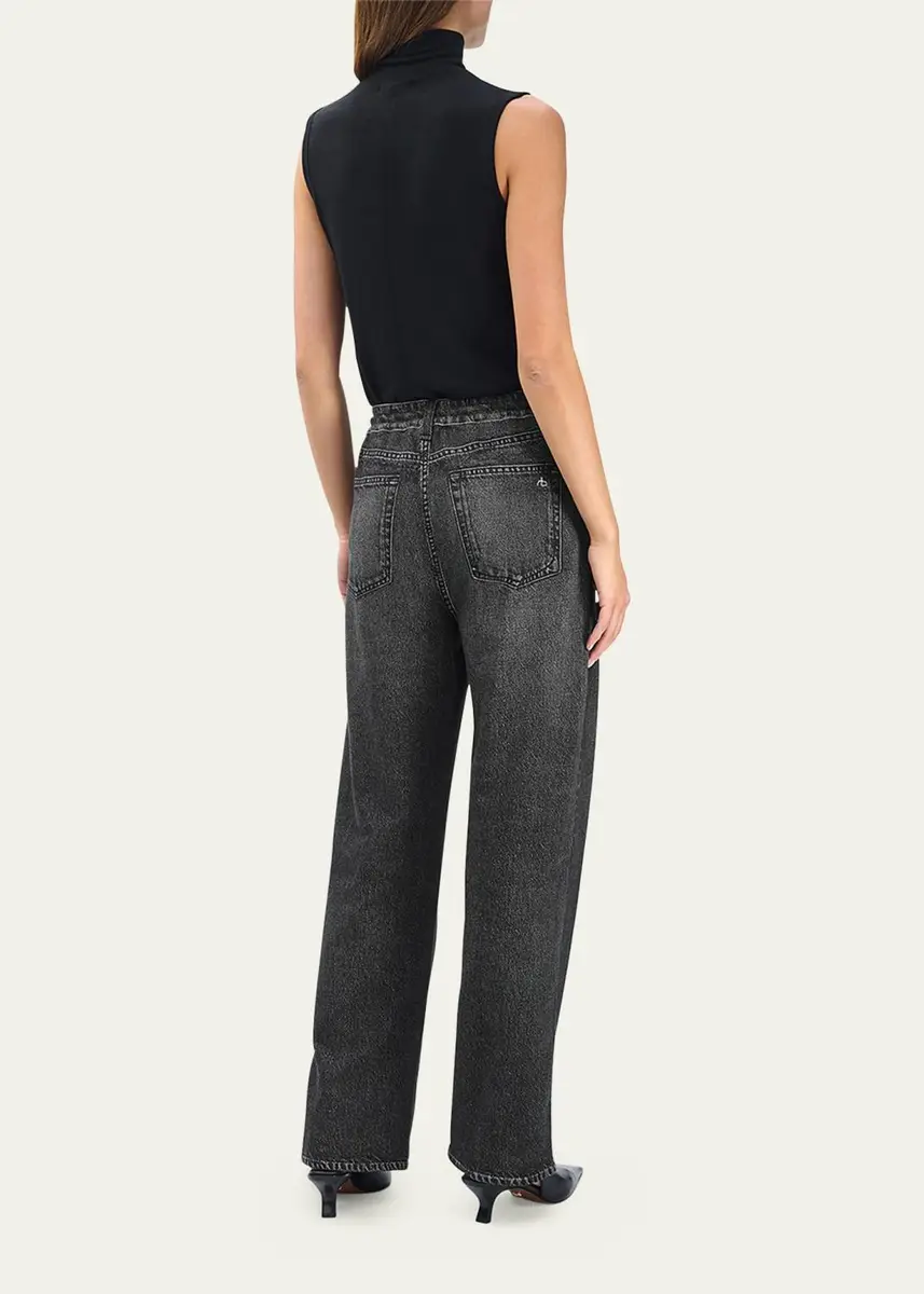 rag & bone rb Miramar Terry Drawstring Wide-Leg Jeans | Thumbnail 3 rag & bone rb Miramar Terry Drawstring Wide-Leg Jeans | Thumbnail 3