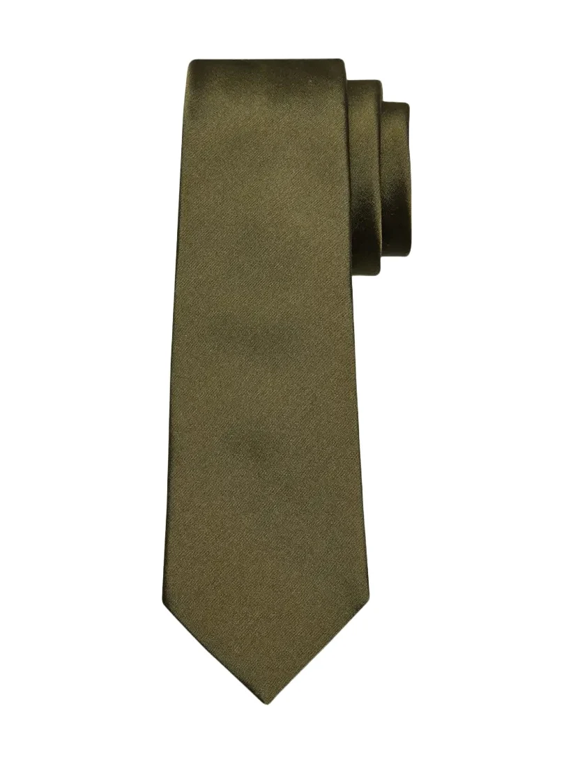 Men's Solid Silk Satin Tie Men's Solid Silk Satin Tie