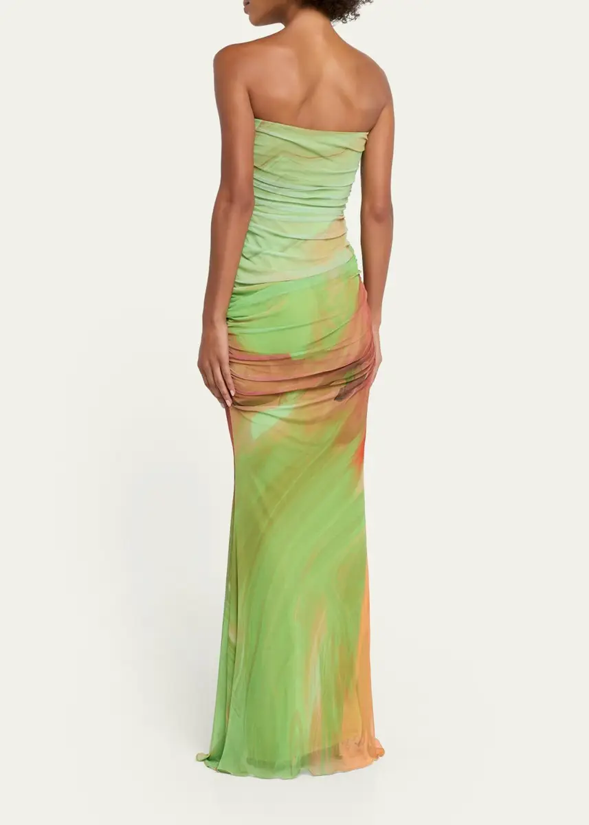 Retrofête Isadore Strapless Ruched Dress | Thumbnail 3