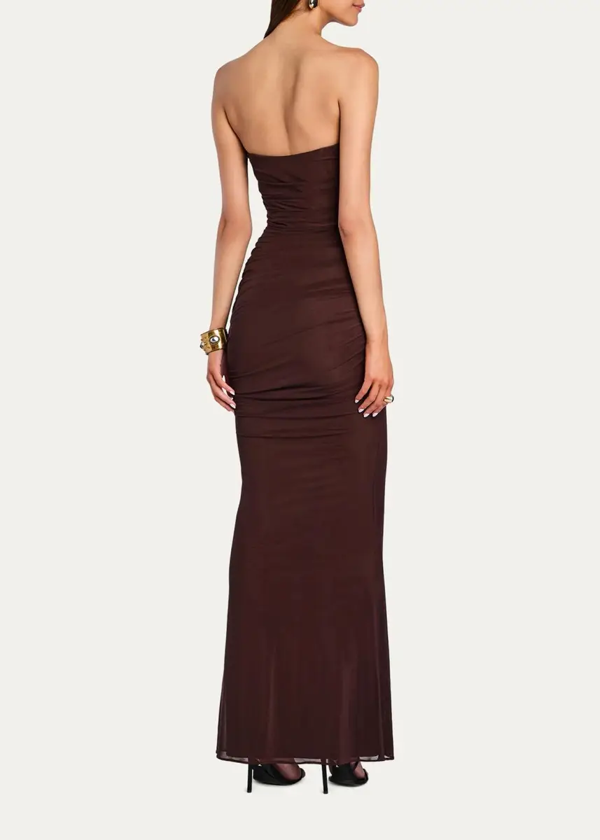 Retrofête Isadore Strapless Ruched Dress | Thumbnail 7