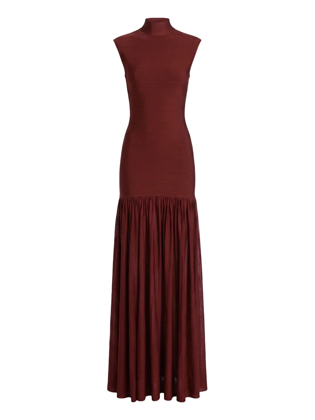 Zosima Mock-Neck Knit Maxi Dress