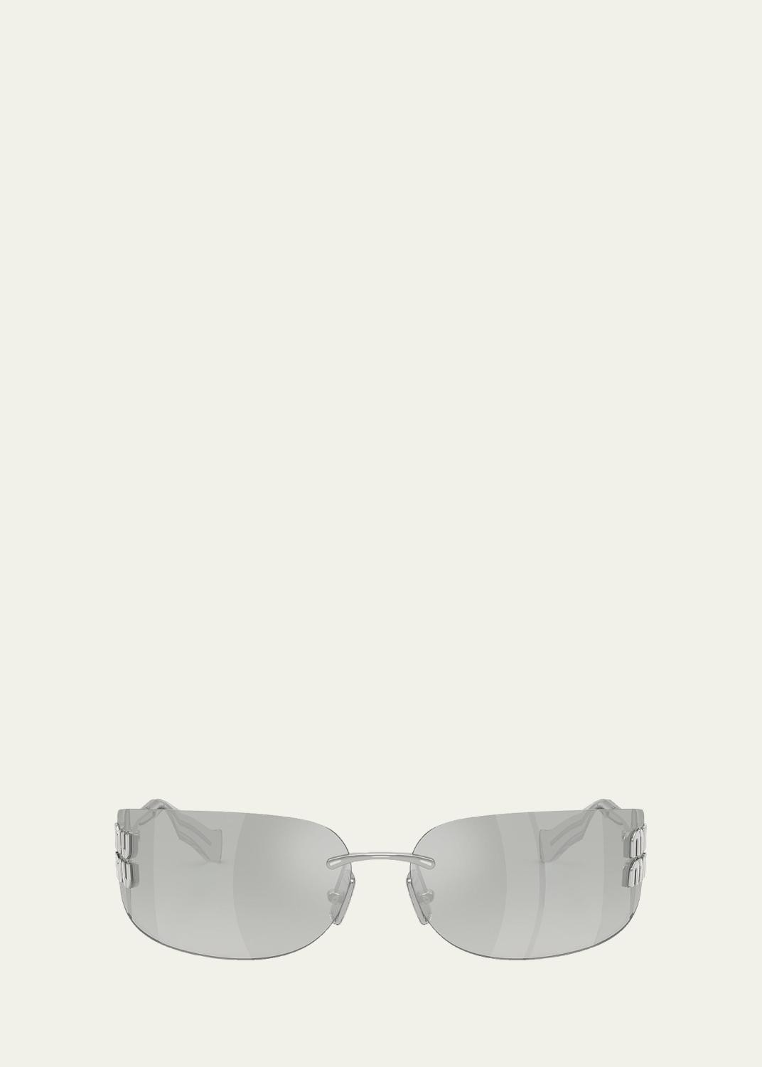 Aube 75MM Rectangular Sunglasses