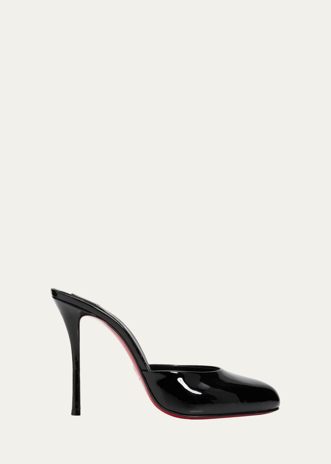 Christian Louboutin 100 mm Dolly Patent Leather Mules