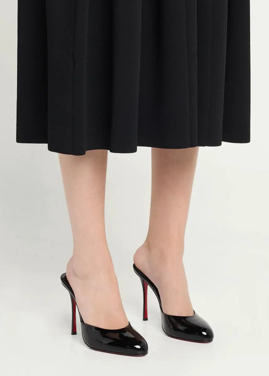 Christian Louboutin 100 mm Dolly Patent Leather Mules | Thumbnail 2 Christian Louboutin 100 mm Dolly Patent Leather Mules | Thumbnail 2