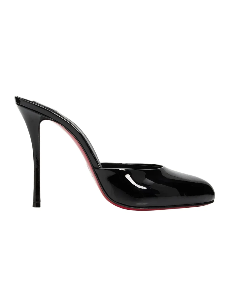 Christian Louboutin 100 mm Dolly Patent Leather Mules