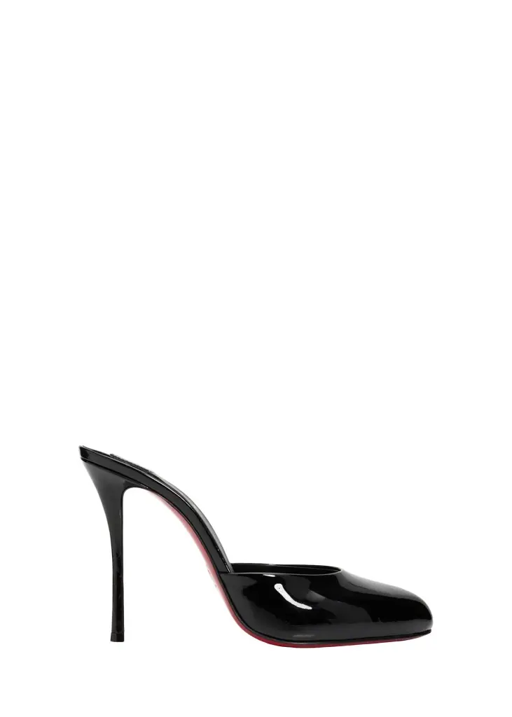 100 mm Dolly Patent Leather Mules