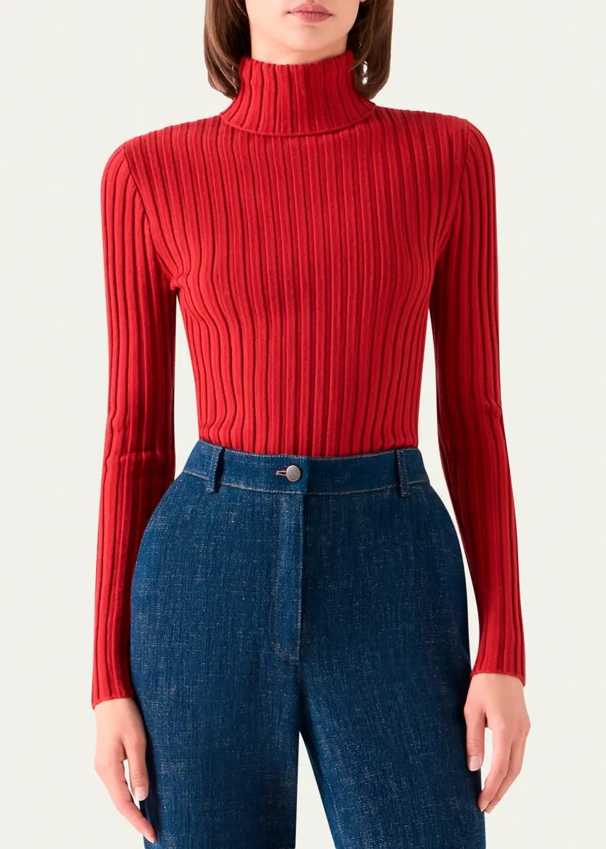 Akris punto Wool Knit Turtleneck Sweater | Thumbnail 4 Akris punto Wool Knit Turtleneck Sweater | Thumbnail 4
